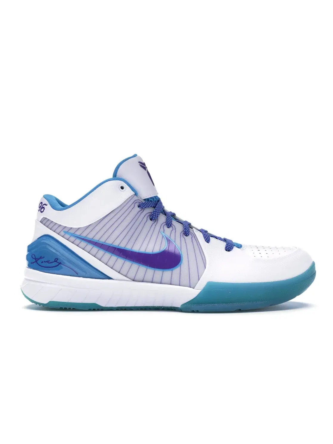 Мужские кроссовки для баскетбола Nike Kobe 4 — изображение 1 из 4, белый/фиолетовый/синий