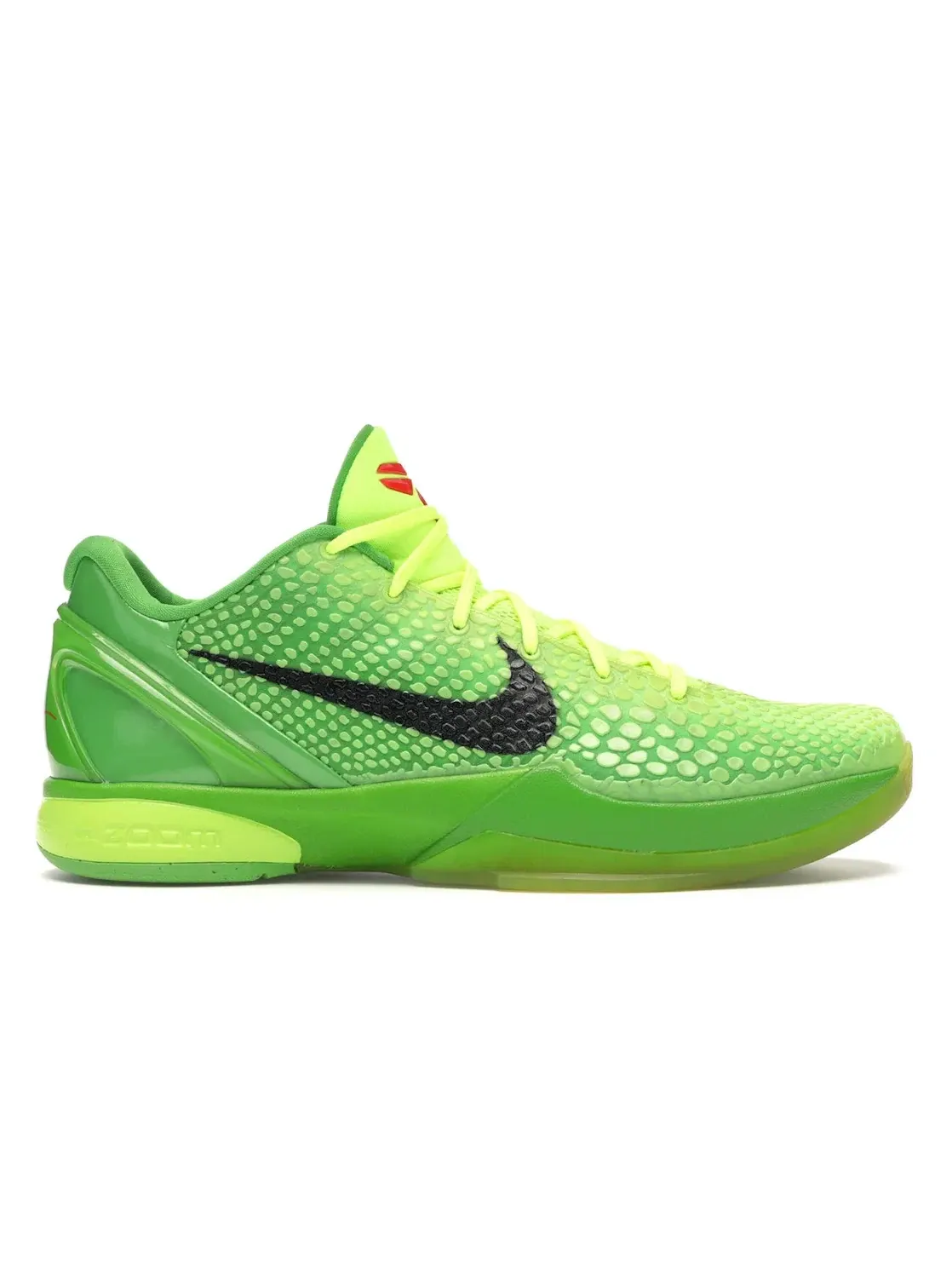 Мужские кроссовки с принтом Nike Kobe 6 Grinch Nike — изображение 1 из 4, зеленый красный черный