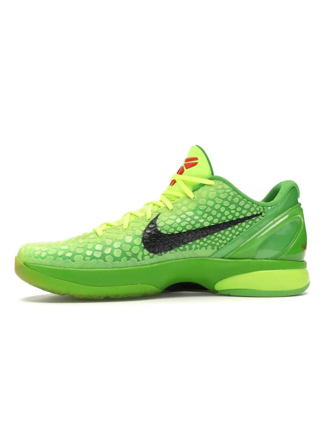 Мужские кроссовки с принтом Nike Kobe 6 Grinch Nike — изображение 3 из 4, зеленый красный черный