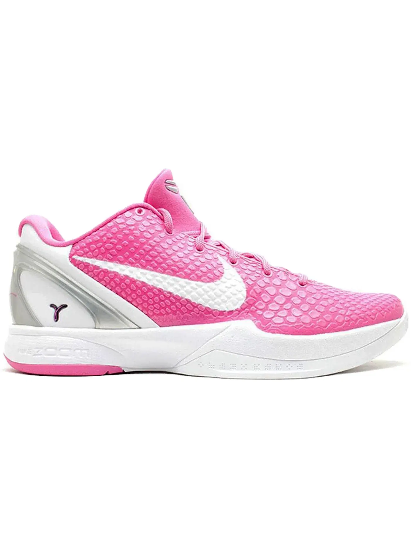 Мужские кроссовки для баскетбола Nike Kobe 6 — изображение 1 из 1, розовый/белый-металлик