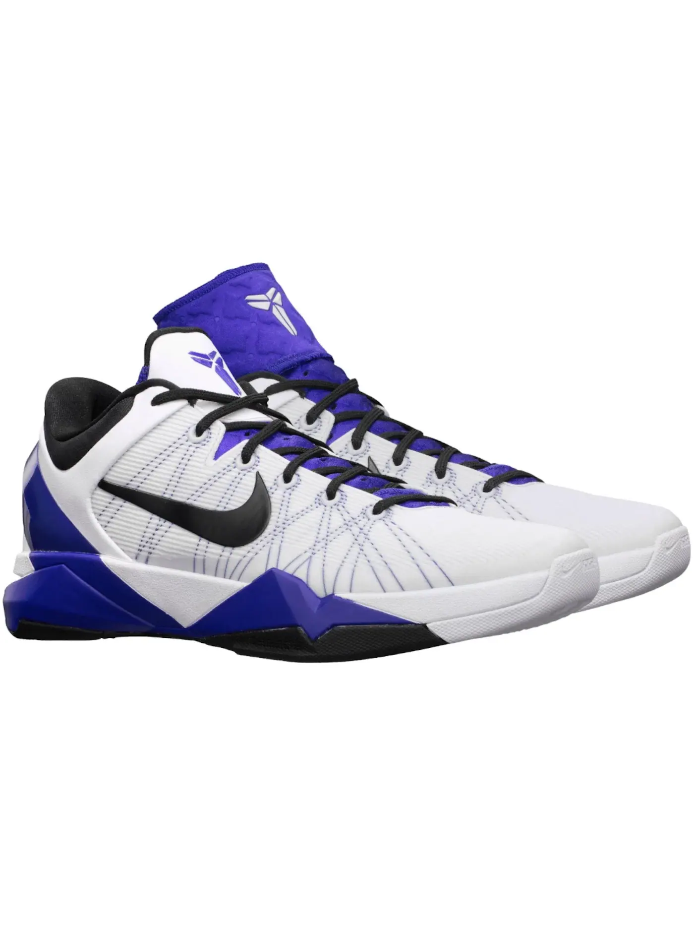 Мужские спортивные кроссовки Nike Kobe 7 — изображение 1 из 1, белый/черный