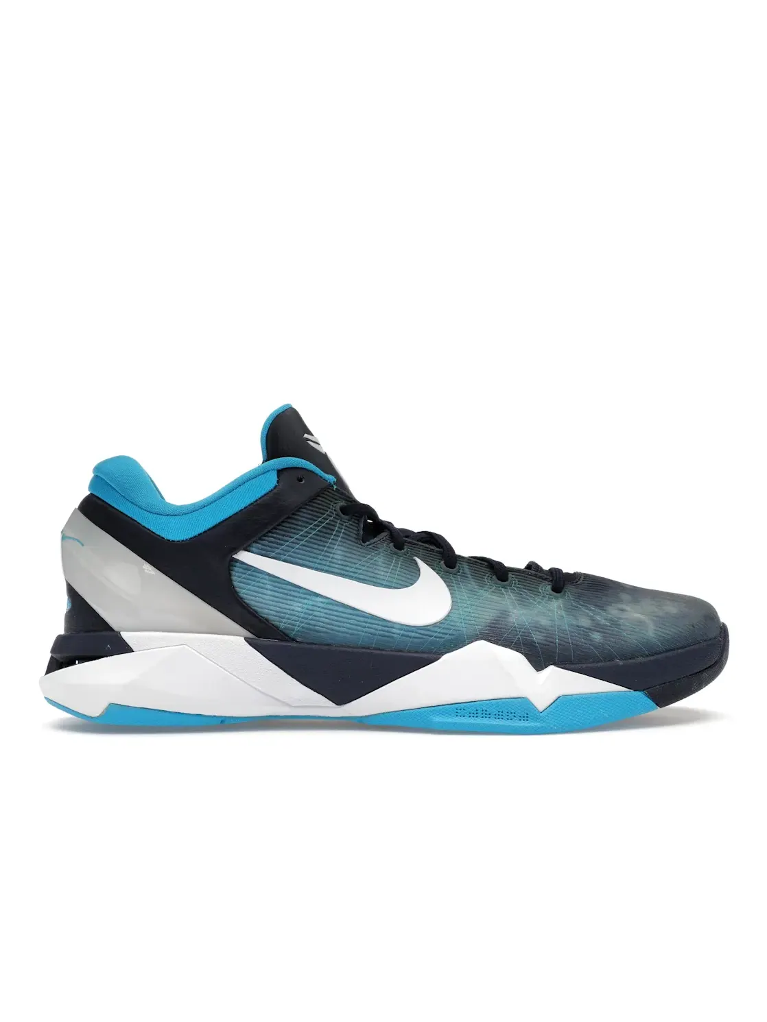 Мужские кроссовки для баскетбола Nike Kobe 7 — изображение 1 из 4, белый-синий серый-синий