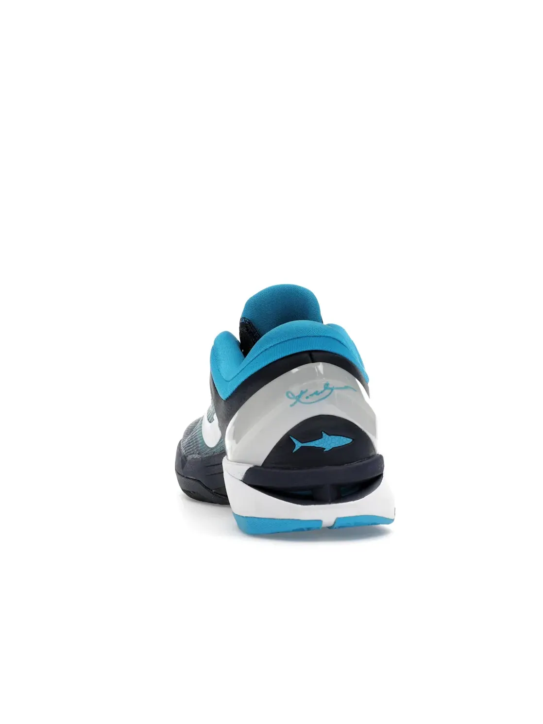 Мужские кроссовки для баскетбола Nike Kobe 7 — изображение 4 из 4, белый-синий серый-синий