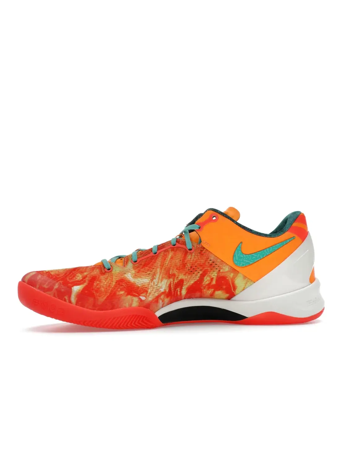 Мужские кроссовки с космическим принтом Nike Kobe 8+ Nike, Bright Citrus/Sport Turquoise-Total Crimson — изображение 3 из 4