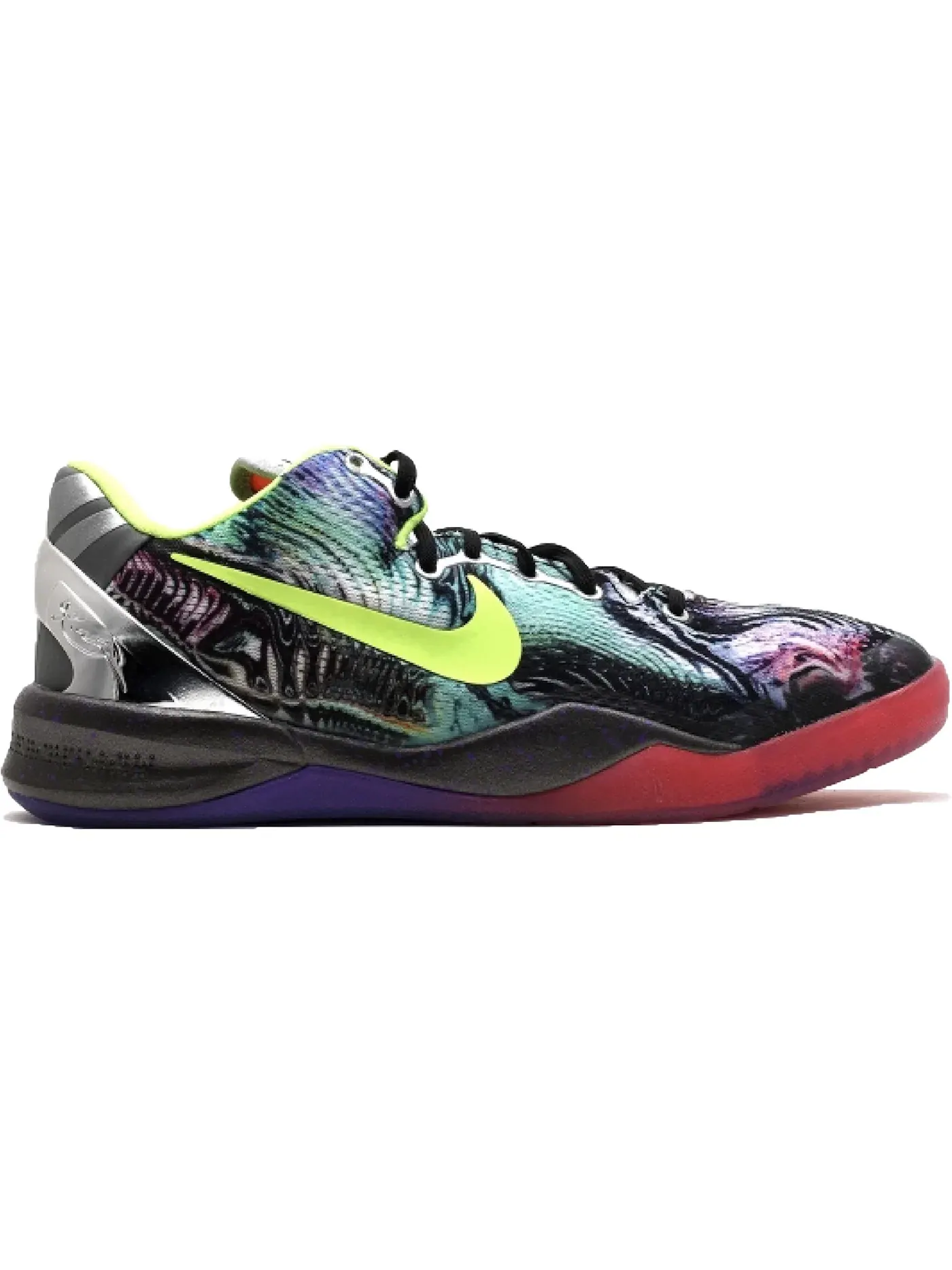 Детские кроссовки для мальчиков с принтом Nike Kobe 8 Prelude Reflection — изображение 1 из 1, мульти