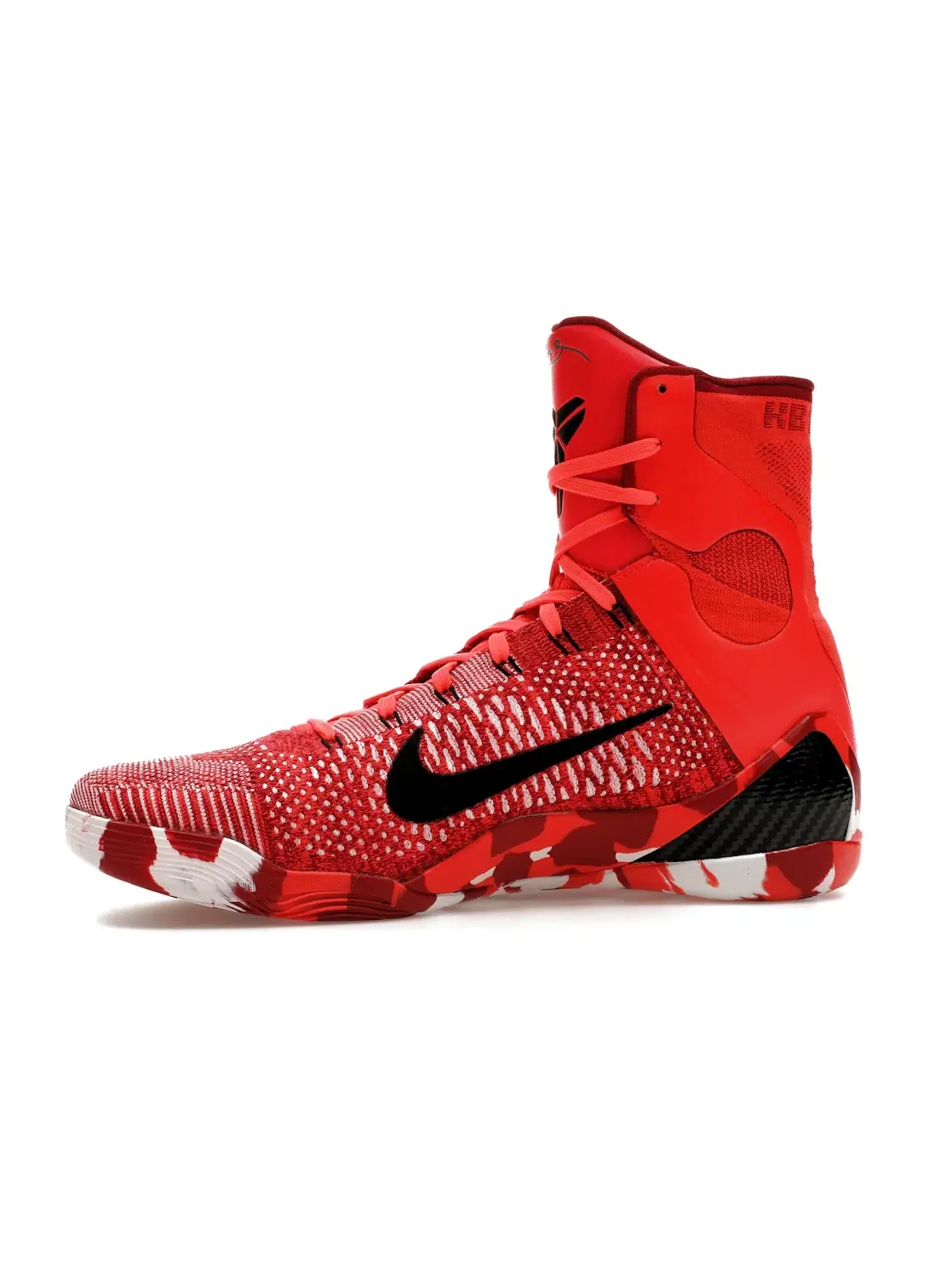 Мужские кроссовки для баскетбола с высокой посадкой Nike Kobe 9 Elite — изображение 3 из 4, яркий/черный-белый