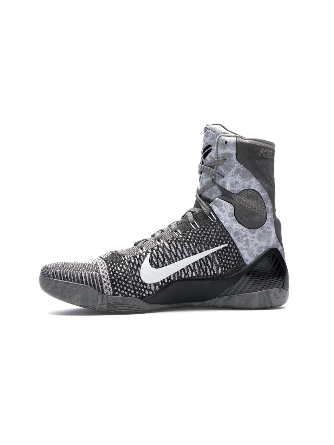 Мужские кроссовки с высоким верхом Nike Kobe 9 Elite Detail Nike — изображение 3 из 4, серый/черный
