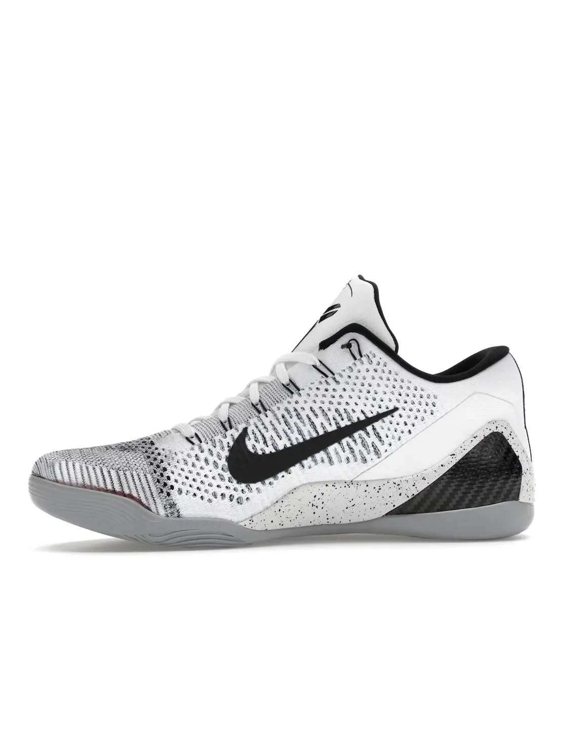 Мужские кроссовки для баскетбола Nike Kobe 9 Elite Low — изображение 3 из 4, белый/черный-серый