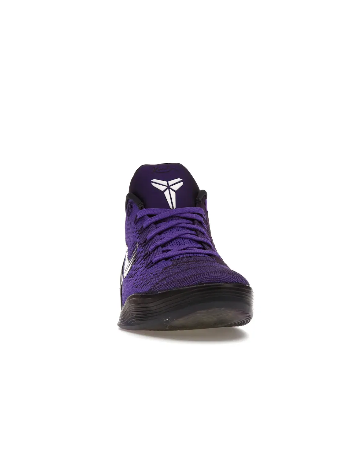 Мужские кроссовки для баскетбола с технологией FlyKnit Nike Kobe 9 Elite Low — изображение 2 из 4, белый фиолетовый