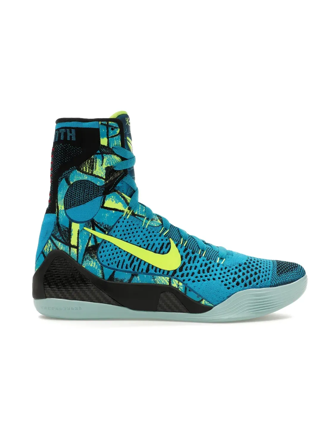 Мужские кроссовки для баскетбола высокие Nike Kobe 9 Elite, Neon Turquoise/Volt — изображение 1 из 4
