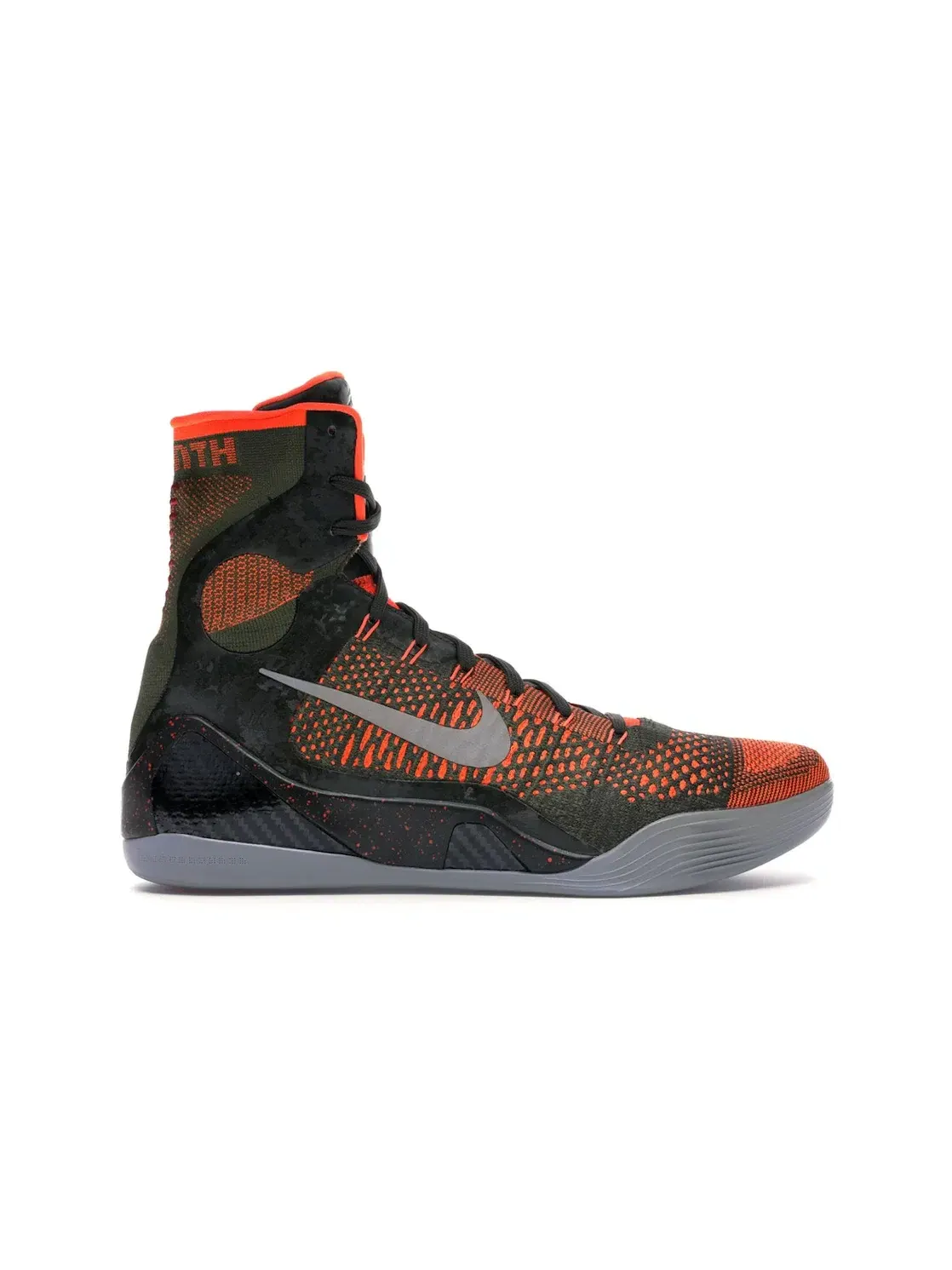 Мужские кроссовки для баскетбола с высоким голенищем Nike Kobe 9 Elite — изображение 1 из 4, зеленый--серебристый