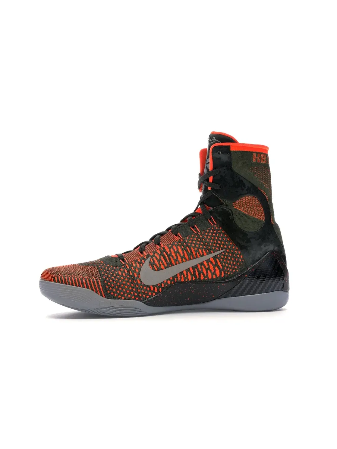 Мужские кроссовки для баскетбола с высоким голенищем Nike Kobe 9 Elite — изображение 3 из 4, зеленый--серебристый