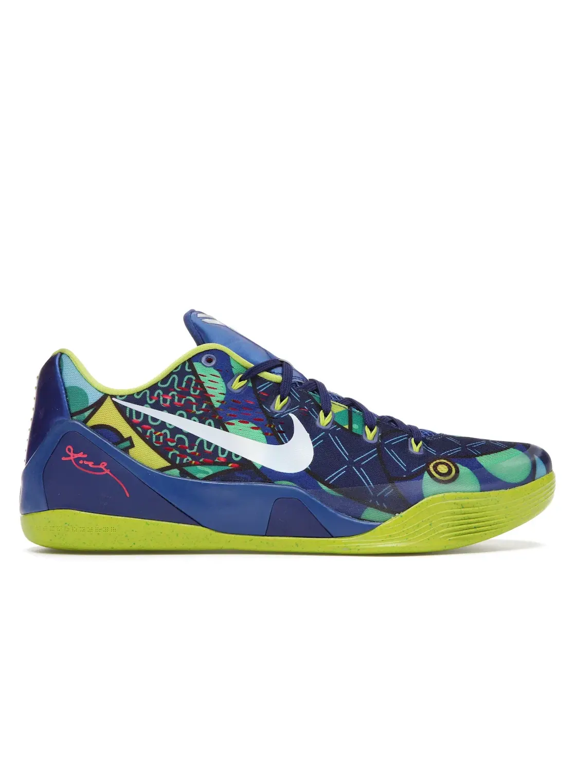 Мужские кроссовки Nike Kobe 9 EM Low — изображение 1 из 4, белый-зеленый