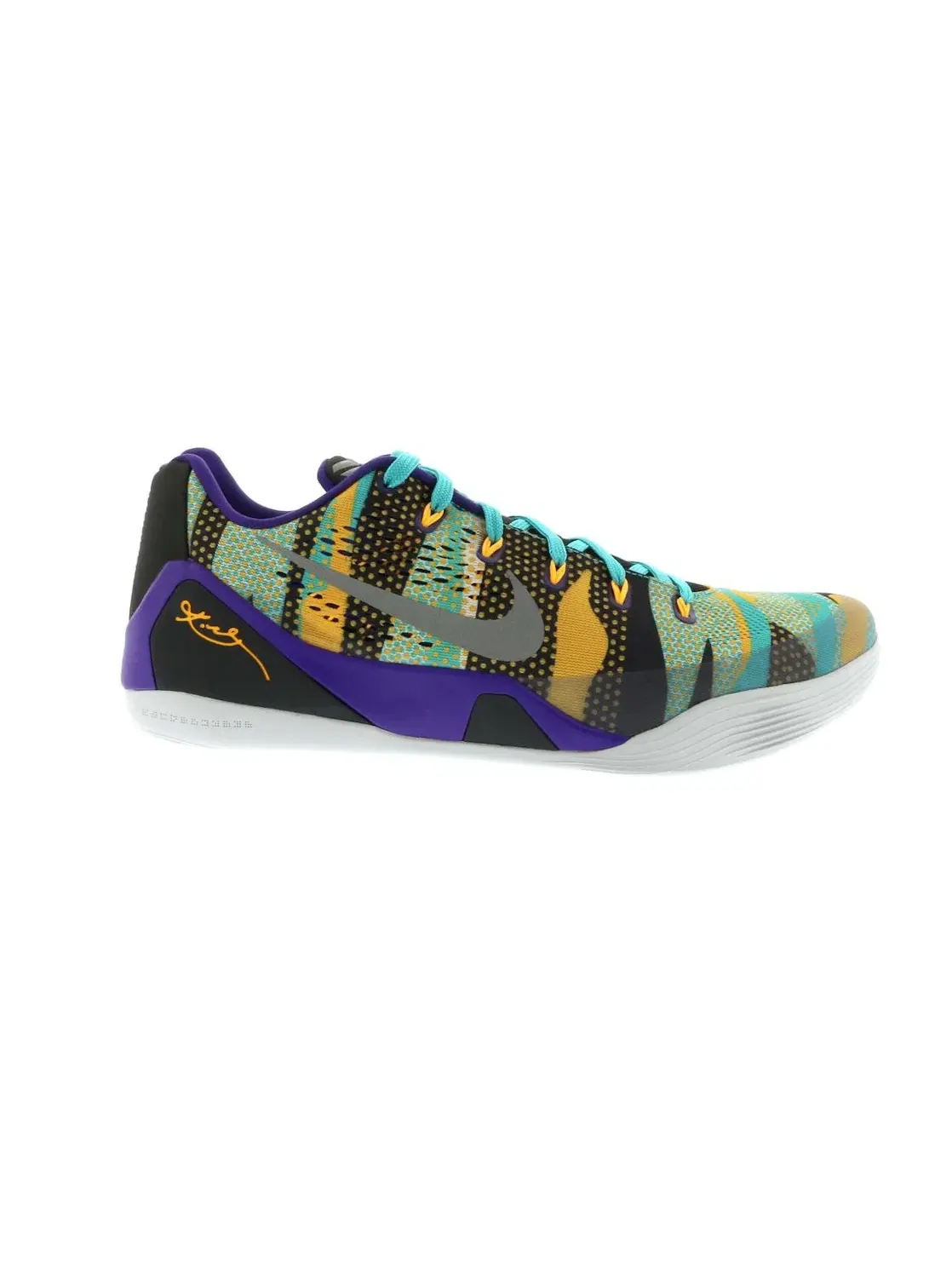 Мужские кроссовки для баскетбола Nike Kobe 9 EM Low Unleashed — изображение 1 из 4, фиолетовый/серебристый