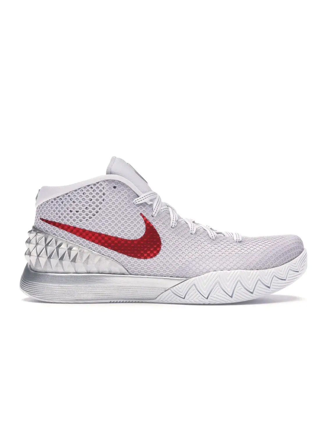Мужские кроссовки для баскетбола с принтом Nike Kyrie 1 Nike — изображение 1 из 4, белый красный платиновый