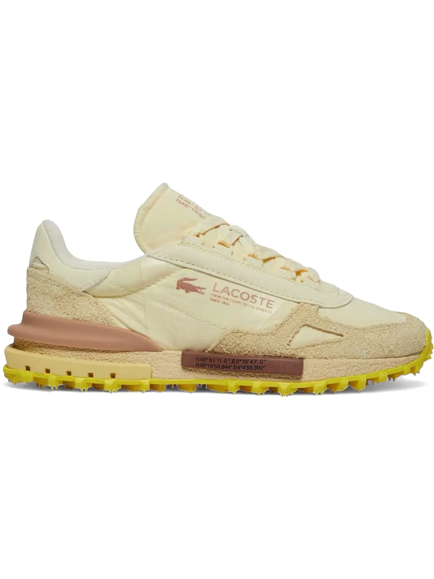 Женские кроссовки Lifestyle Lacoste Elite Active 125 2 SFA Lacoste — изображение 1 из 1, светлый желтый желтый