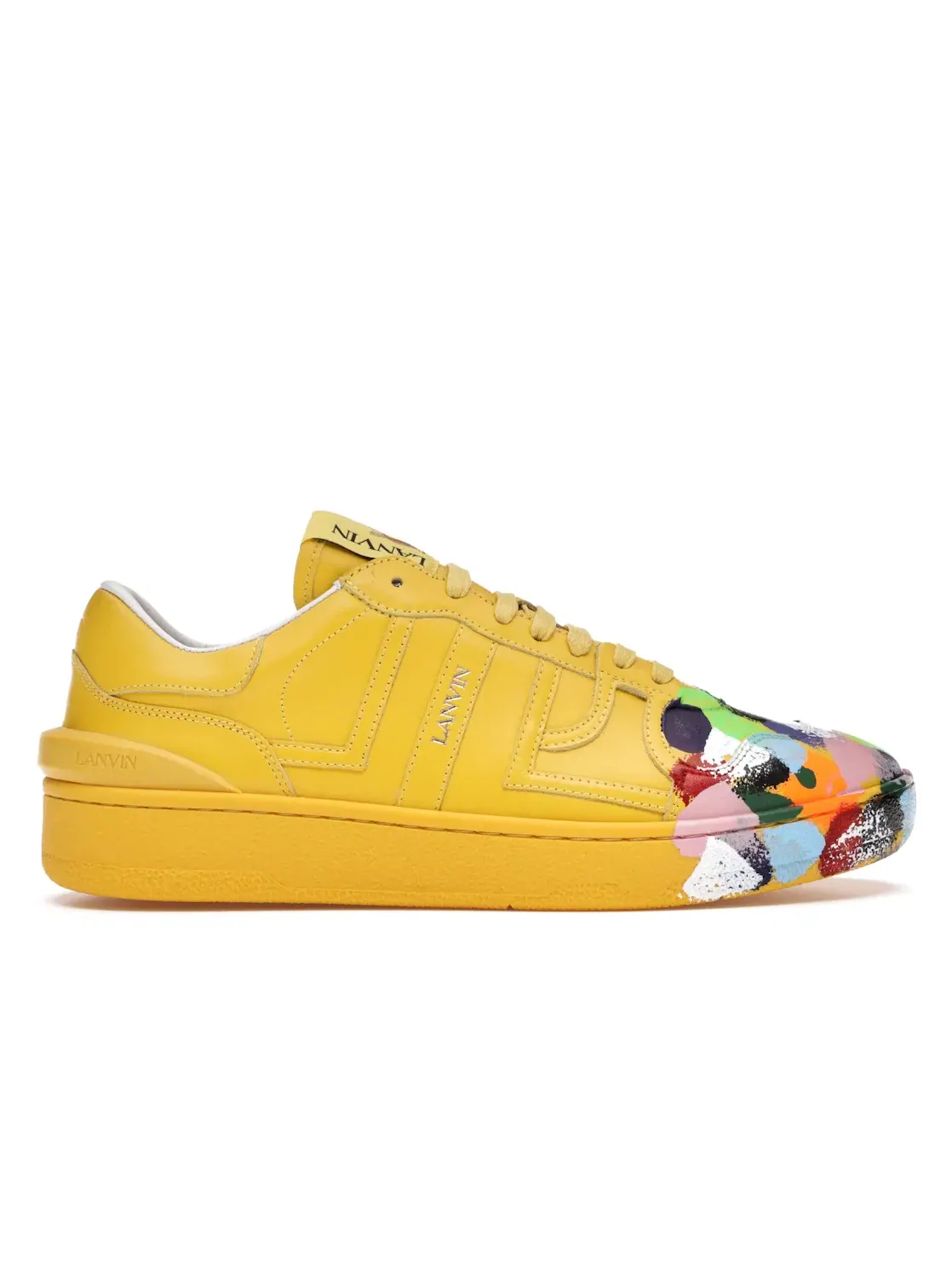Женские кроссовки Lanvin Clay Low Top Lanvin — изображение 1 из 4, желтый/мульти