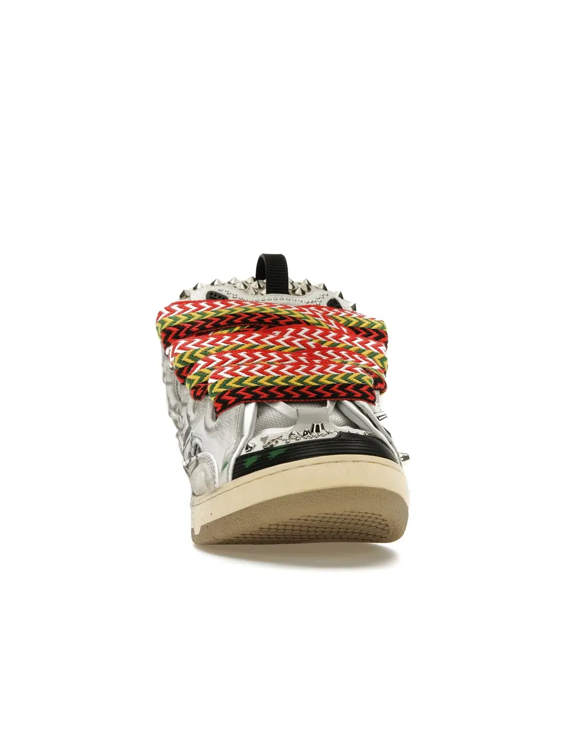 Мужские кроссовки с принтом Lanvin Curb Sneaker Lanvin — изображение 2 из 4, белый/черный/мульти