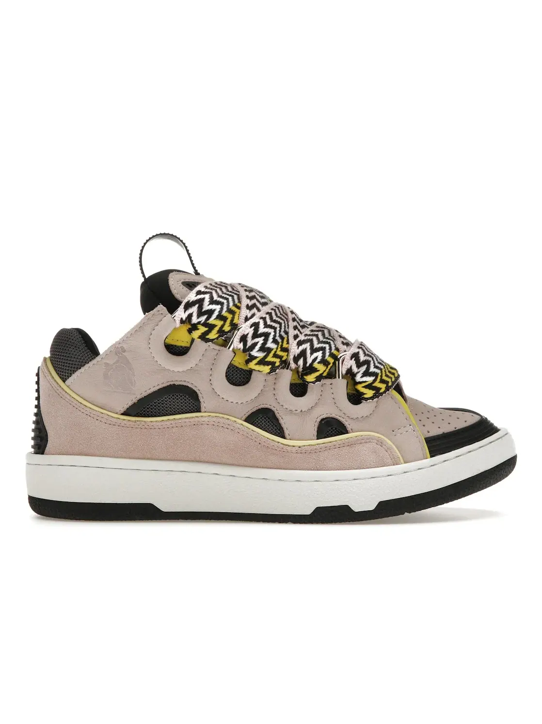 Женские кеды с принтом Lanvin Curb Sneaker — изображение 1 из 4, розовый/черный/желтый