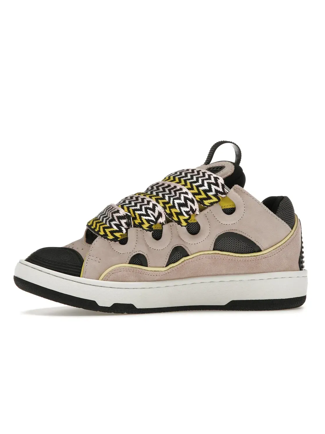 Женские кеды с принтом Lanvin Curb Sneaker — изображение 3 из 4, розовый/черный/желтый