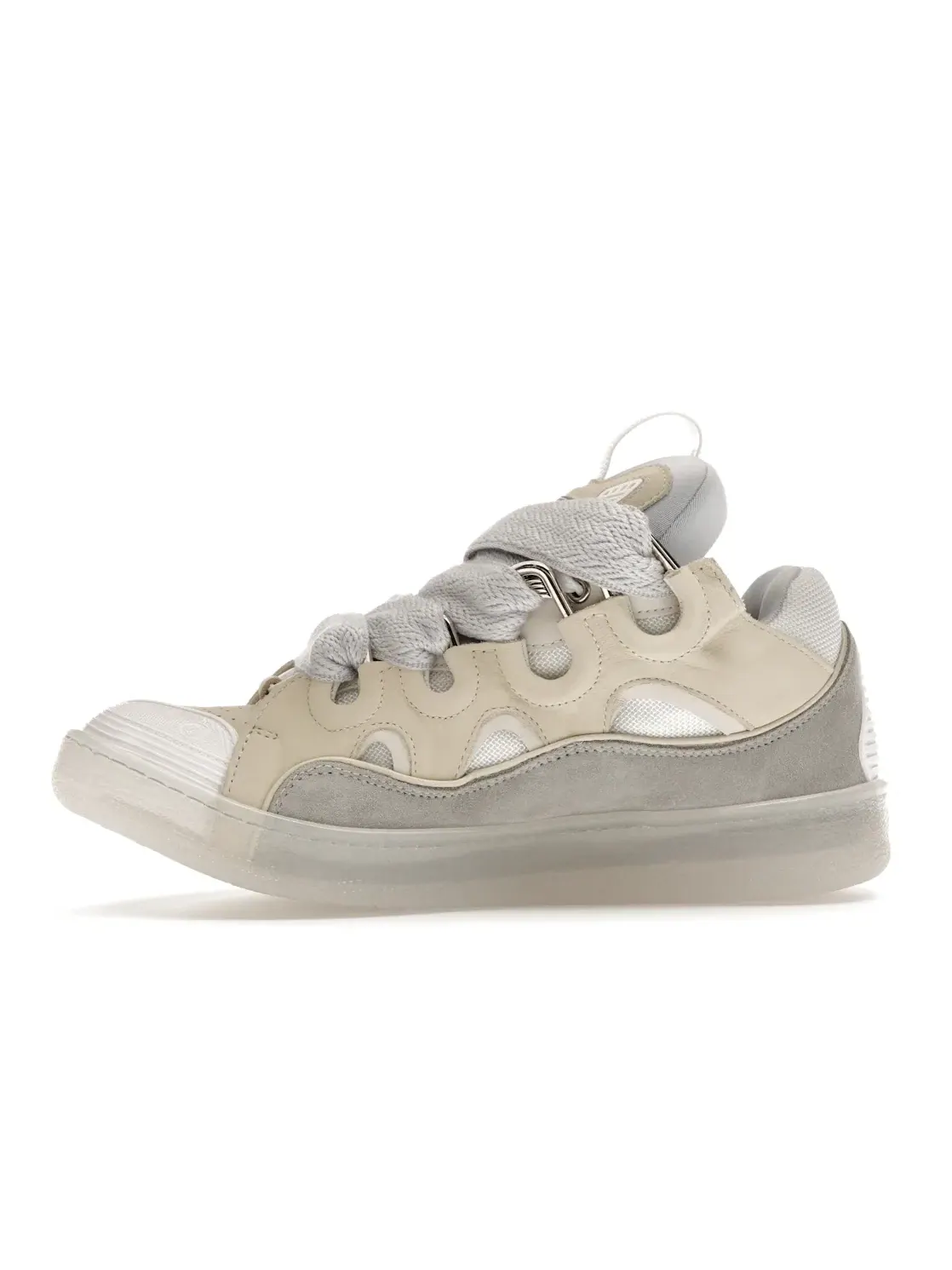Мужские кроссовки с массивной подошвой Lanvin Curb Sneaker — изображение 3 из 4, белый/бежевый/серый