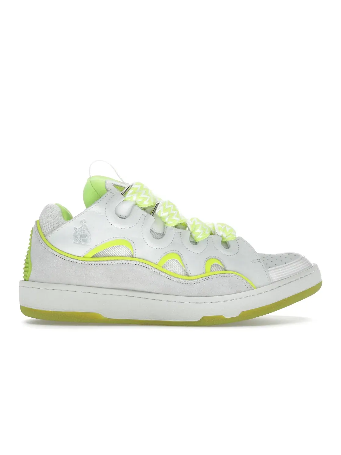 Мужские кроссовки с массивным силуэтом Lanvin Curb Sneaker — изображение 1 из 4, белый/желтый
