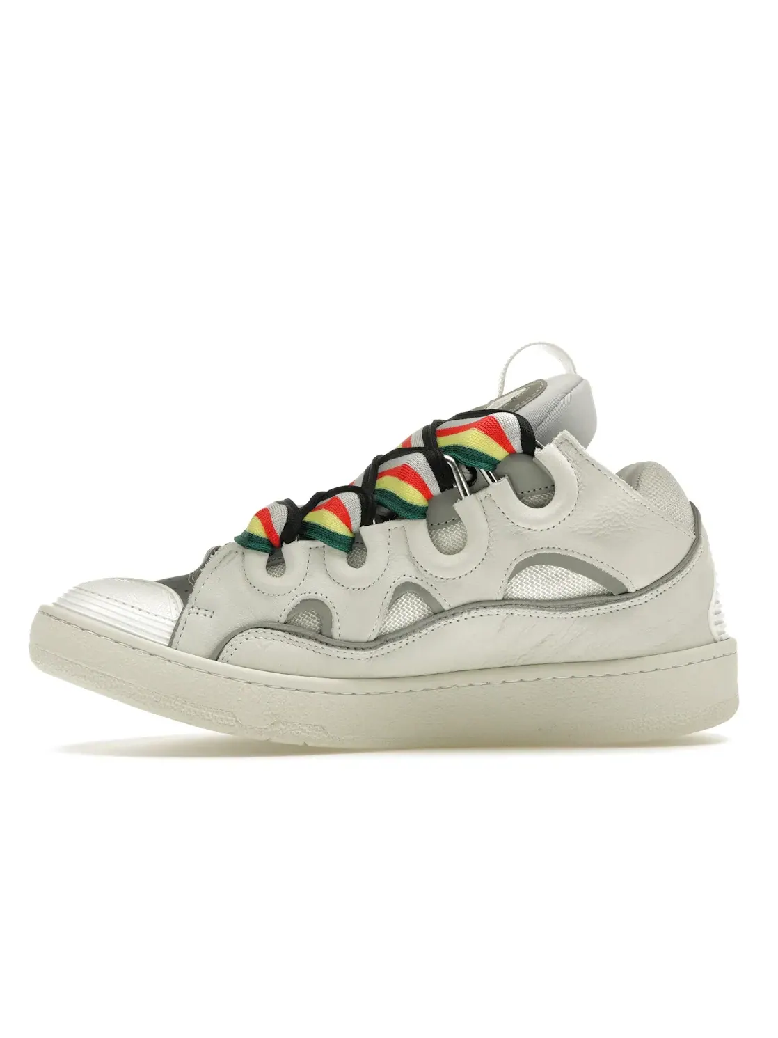 Мужские кроссовки с рельефной подошвой Lanvin Curb Sneaker — изображение 3 из 4, белый/серый/мульти