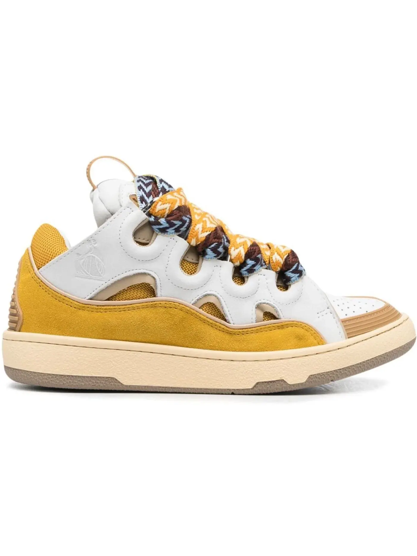 Мужские кроссовки с массивной подошвой Lanvin Curb Sneaker Lanvin — изображение 1 из 1, белый желтый