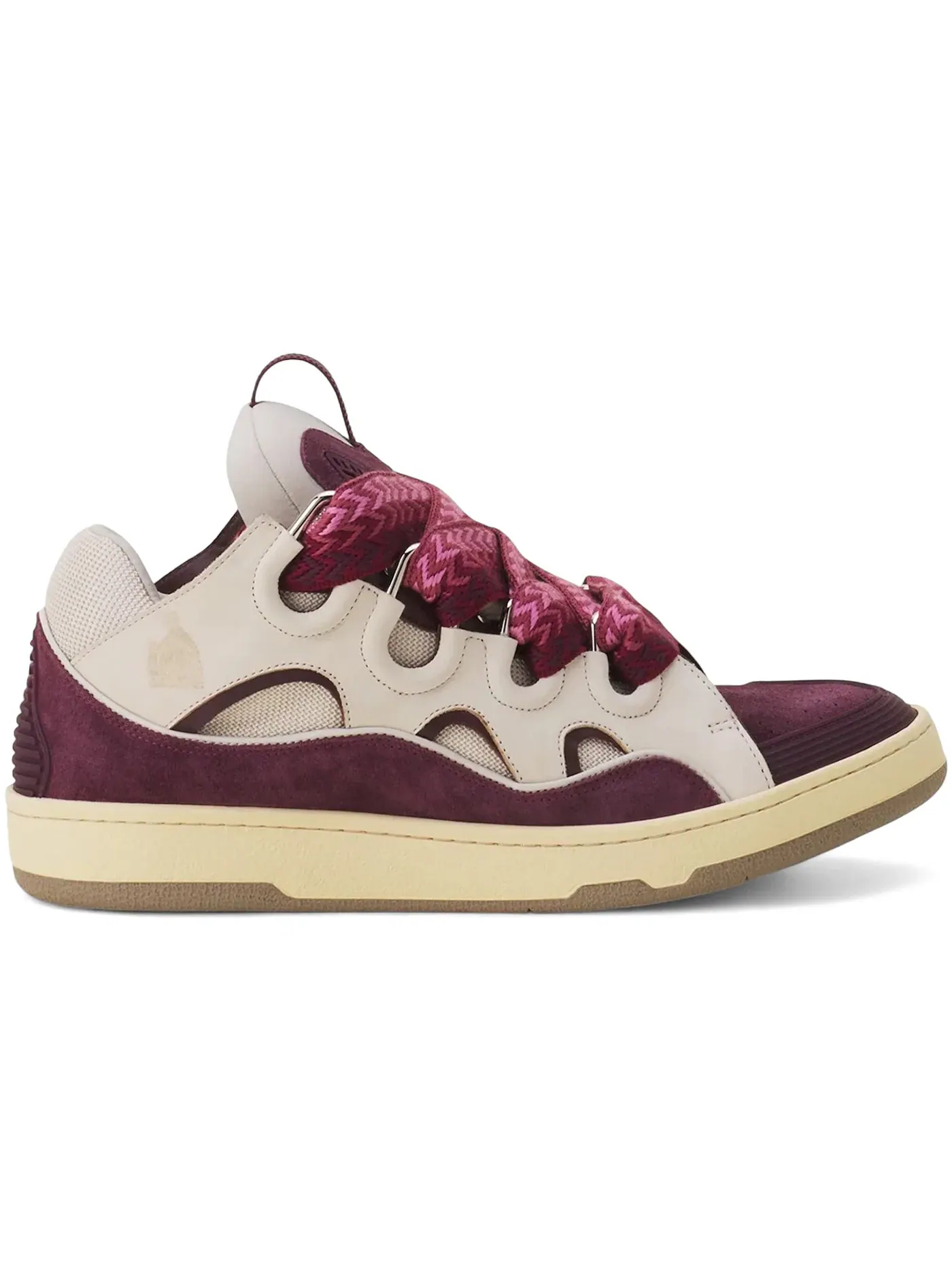 Мужские кроссовки кожаные Lanvin Leather Curb Lanvin — изображение 1 из 1, бордовый