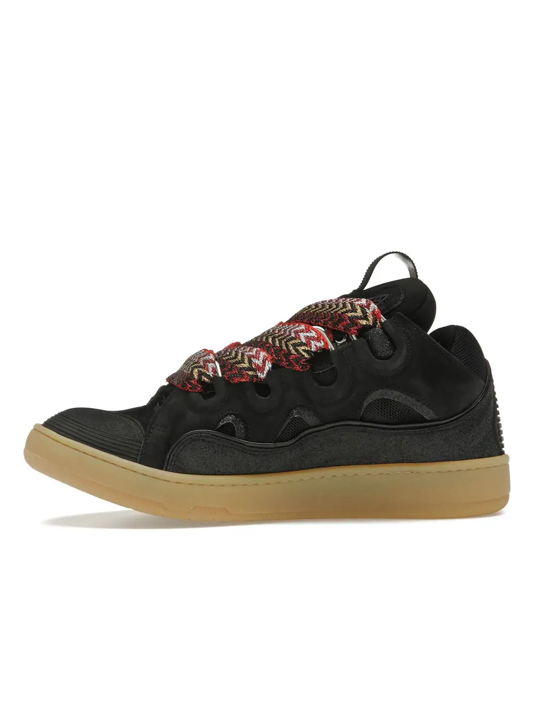 Мужские кроссовки кожаные Lanvin Leather Curb Lanvin — изображение 3 из 4, черный
