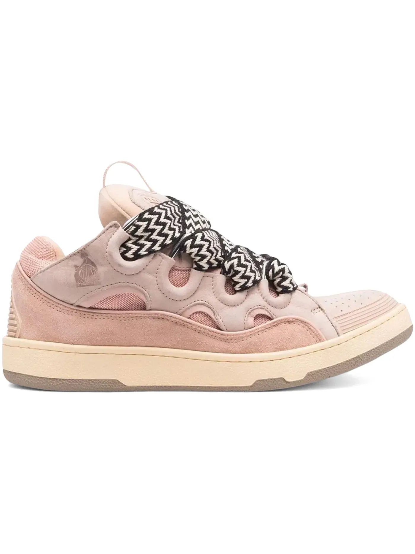 Мужские кроссовки кожаные Lanvin Leather Curb Lanvin — изображение 1 из 1, бледный розовый