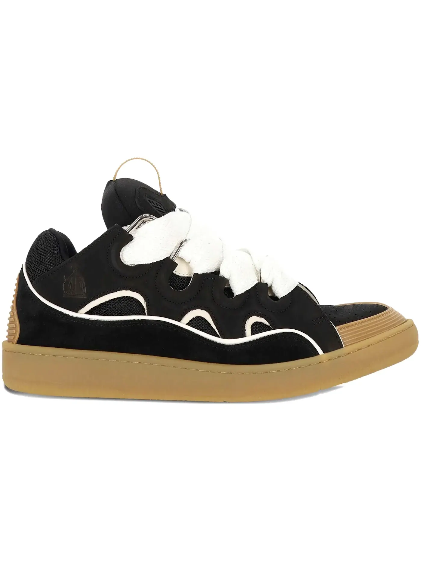 Мужские кроссовки с кожаным верхом Lanvin Leather Curb Lanvin — изображение 1 из 1, черный