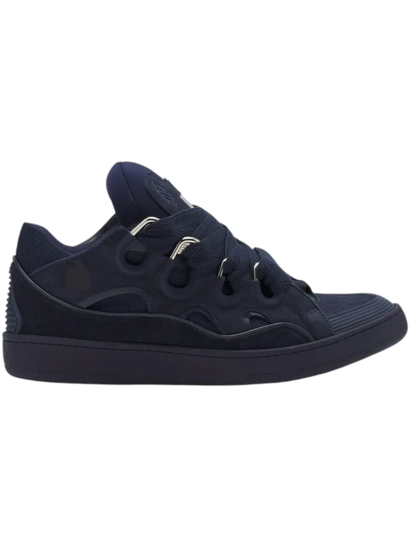 Мужские кеды из кожи модель Lanvin Leather Curb Lanvin — изображение 1 из 1, темно-синий