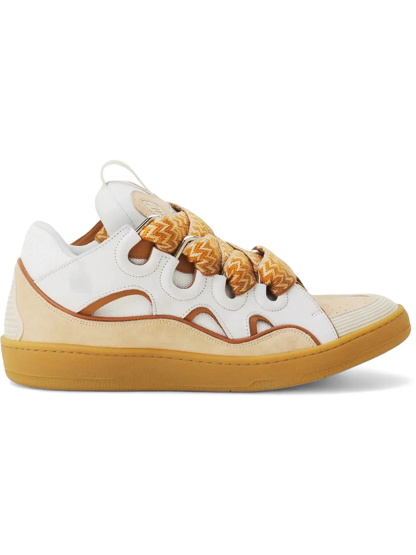 Мужские кроссовки с кожаным верхом Lanvin Leather Curb Lanvin — изображение 1 из 1, белый