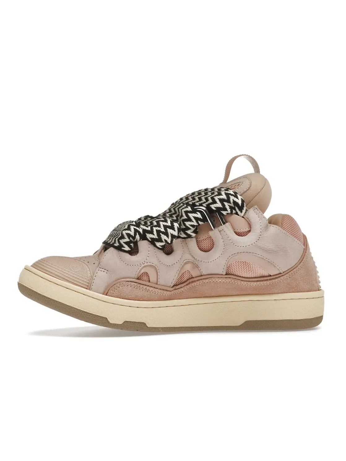Мужские кроссовки с массивным силуэтом Lanvin Leather Curb Lanvin — изображение 3 из 4, розовый