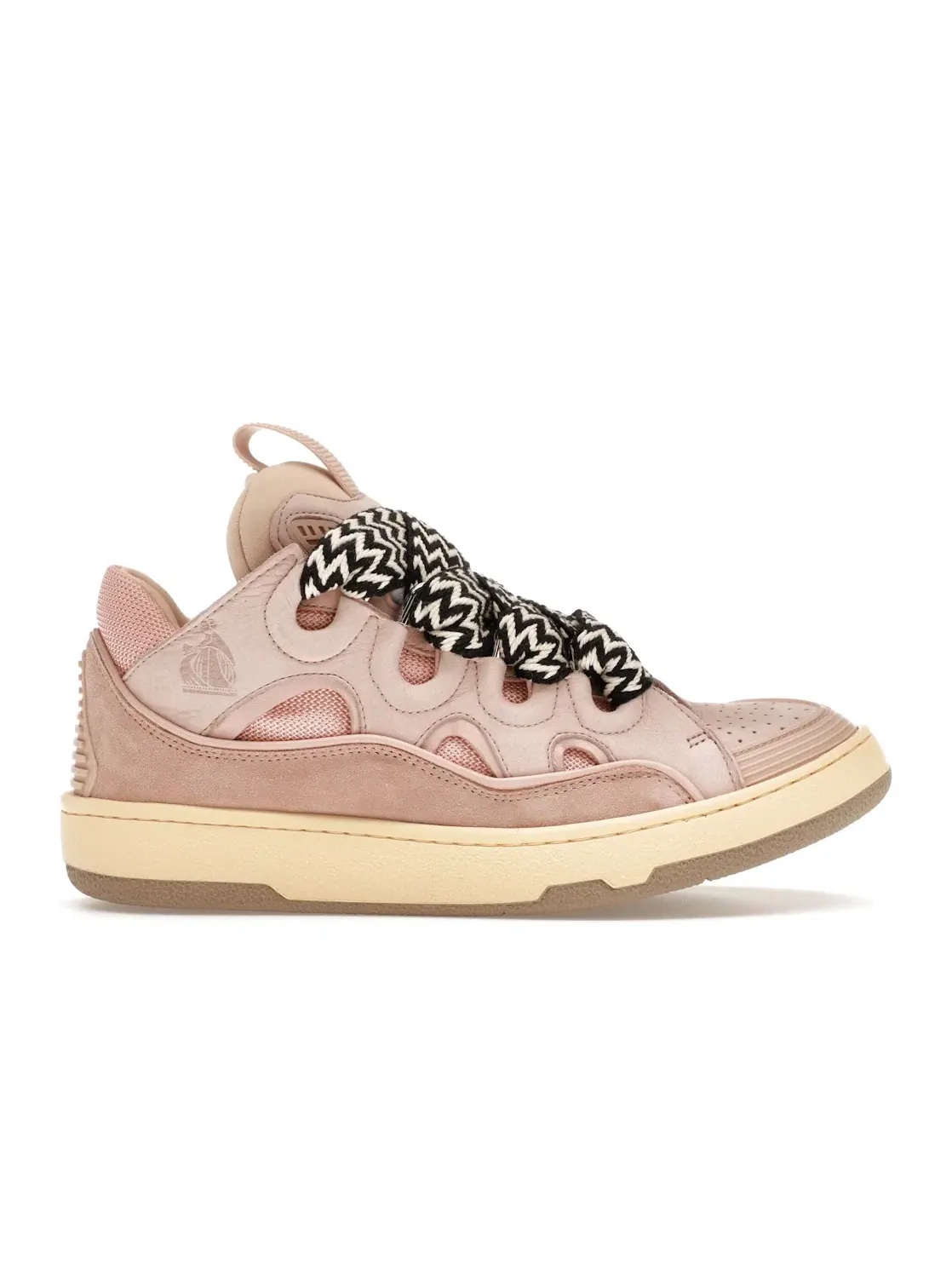 Женские кроссовки с платформой Lanvin Leather Curb Lanvin — изображение 1 из 4, бледный розовый