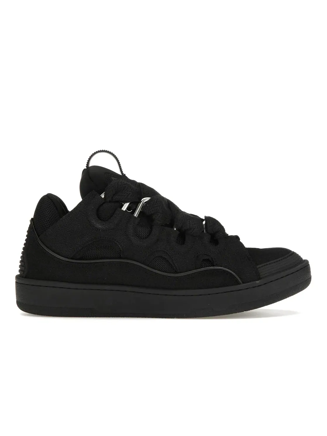 Мужские кроссовки кожаные Lanvin Leather Curb Lanvin — изображение 1 из 4, черный/черный