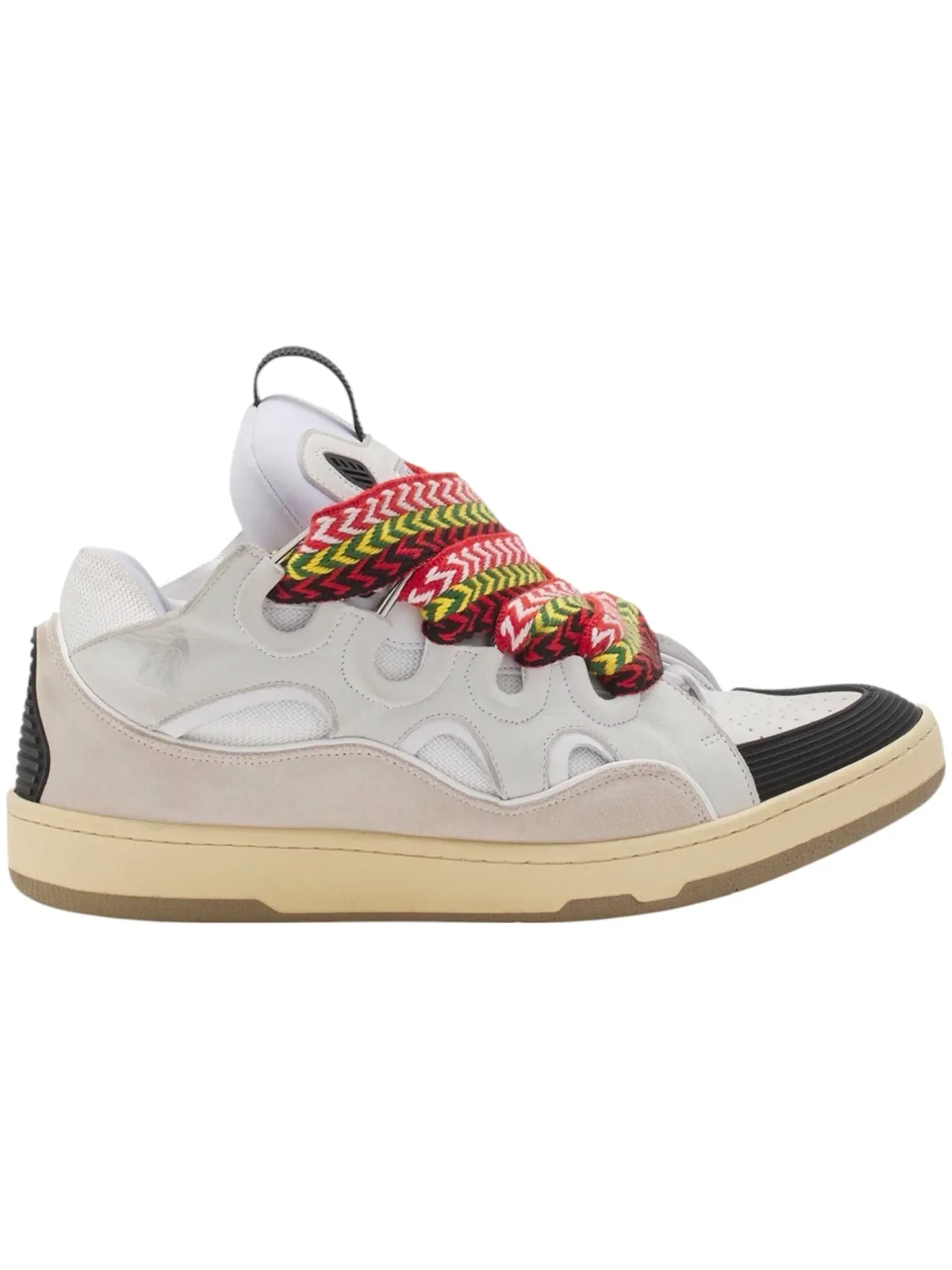 Мужские кроссовки кожаные Lanvin Leather Curb — изображение 1 из 1, белый