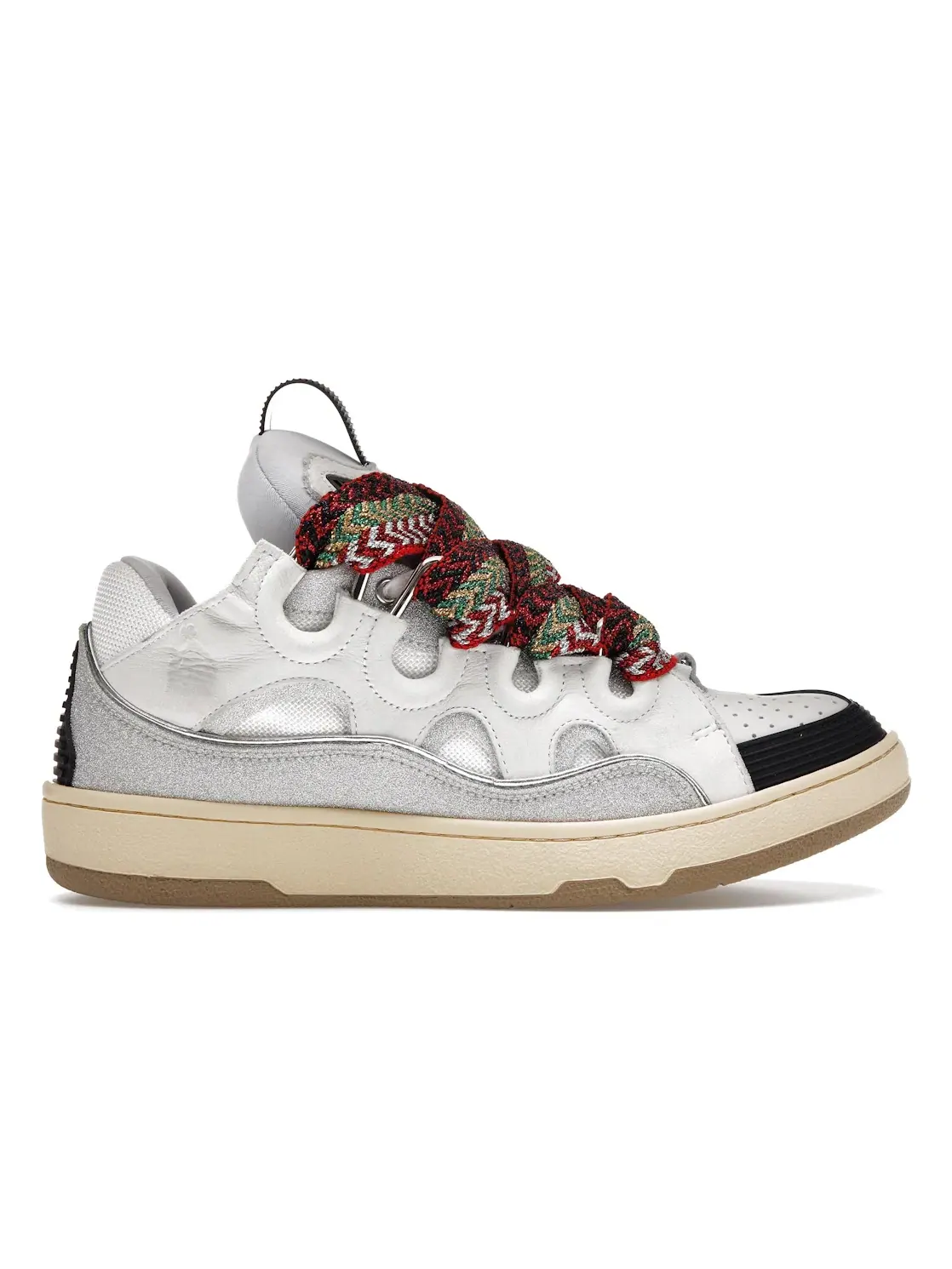 Мужские кроссовки кожаные Lanvin Leather Curb Lanvin — изображение 1 из 4, белый/серый/черный