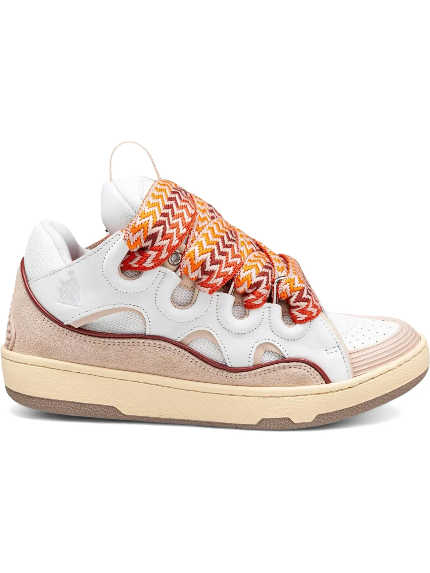 Мужские кроссовки кожаные Lanvin Leather Curb Lanvin — изображение 1 из 1, белый