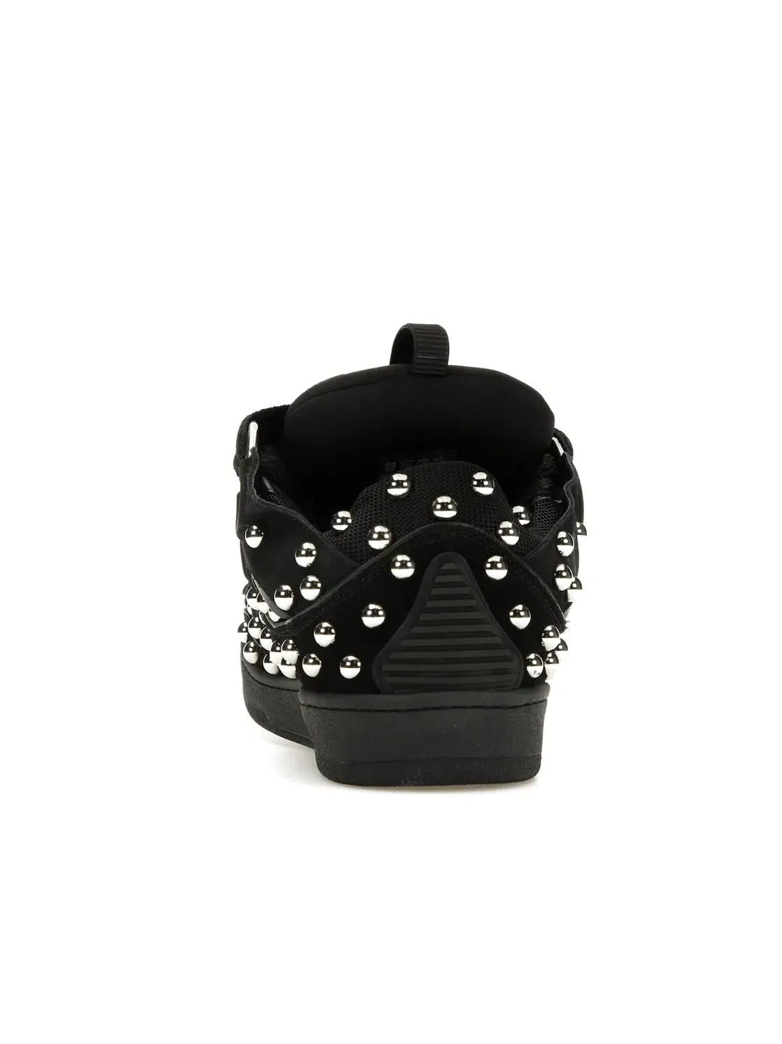 Мужские кроссовки с шипами Lanvin Studded Leather Curb Sneaker Lanvin — изображение 4 из 4, черный/черный