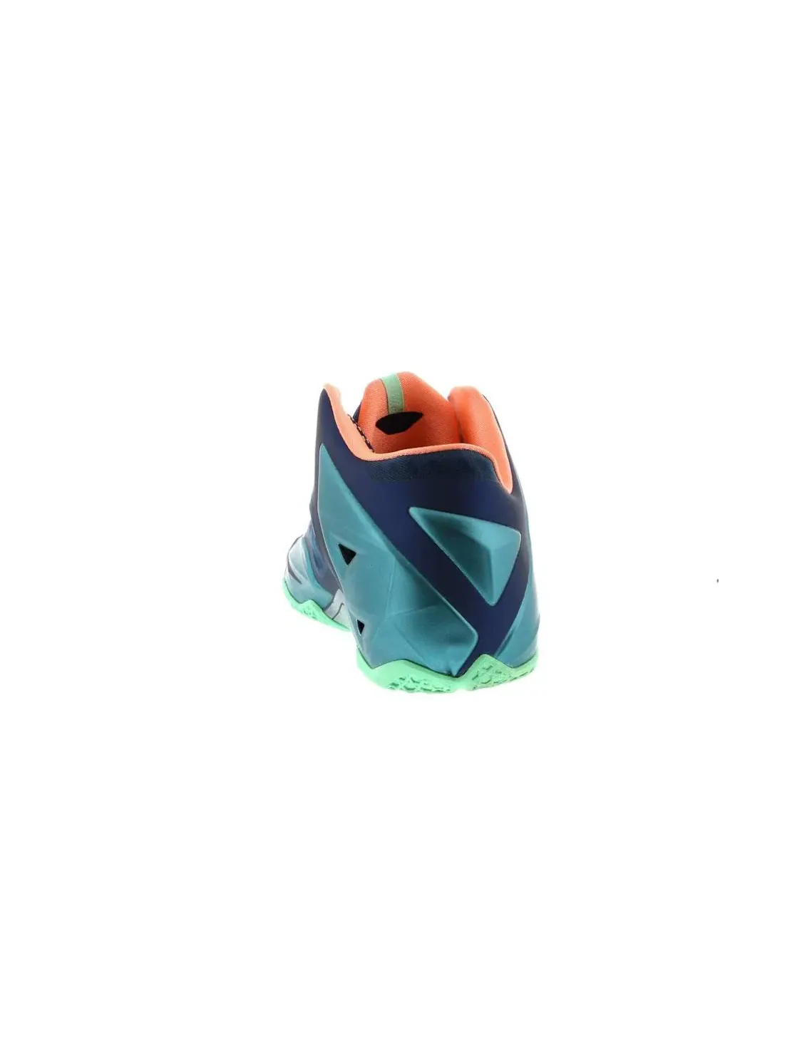 Мужские кроссовки с высокой посадкой Nike LeBron 11 — изображение 4 из 4, синий/зеленый--розовый