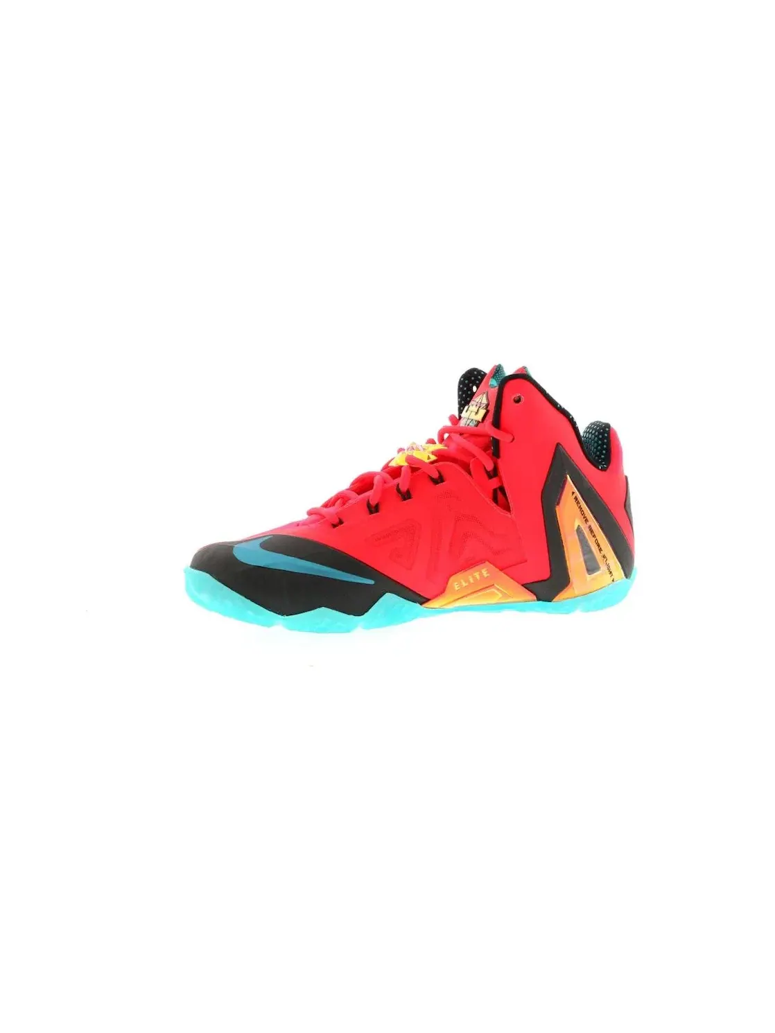 Мужские кроссовки для баскетбола Nike LeBron 11 Elite — изображение 3 из 4, черный/зеленый
