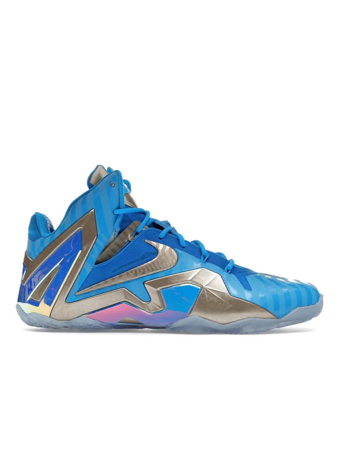 Мужские кроссовки баскетбольные Nike LeBron 11 Elite — изображение 1 из 4, синий/металлик