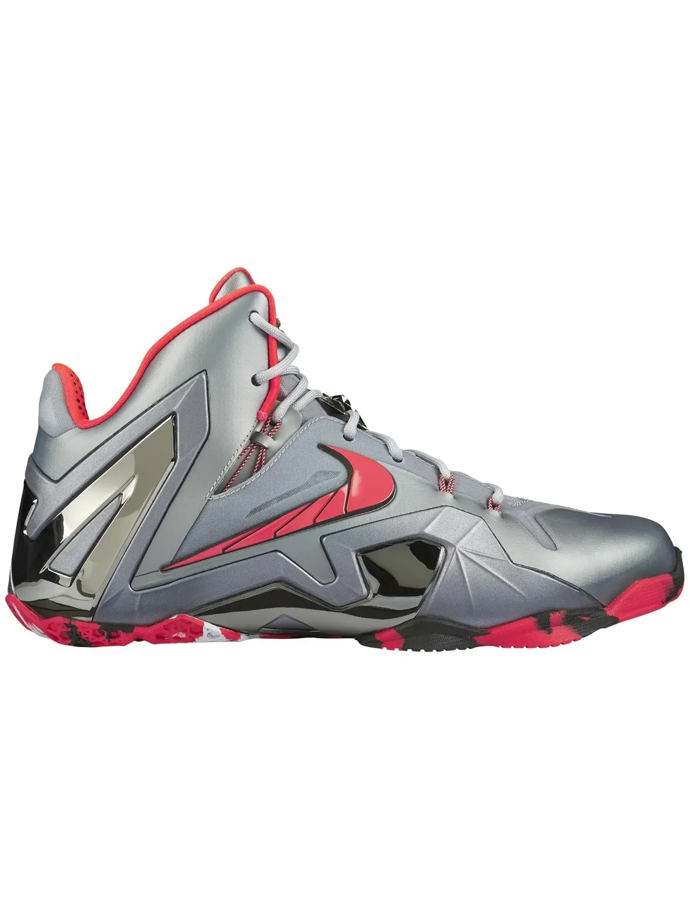 Мужские кроссовки для баскетбола Nike LeBron 11 Elite — изображение 1 из 1, серый/-серый-черный
