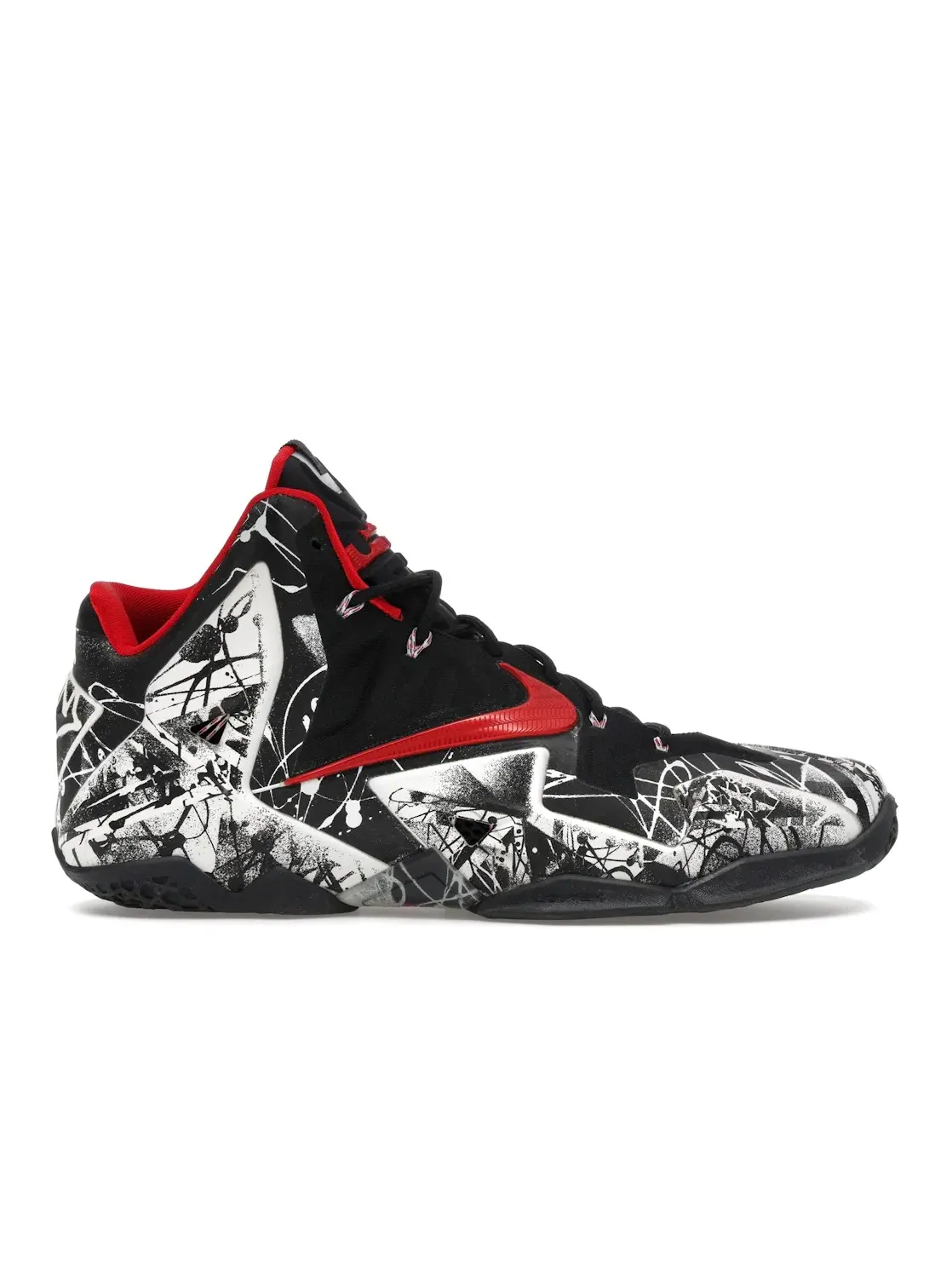 Мужские кроссовки с принтом Nike LeBron 11 Graffiti Nike — изображение 1 из 4, белый/красный-черный