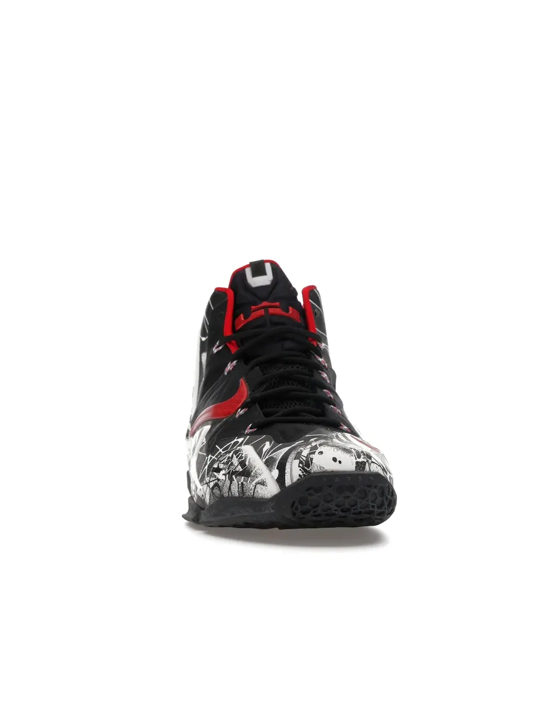 Мужские кроссовки с принтом Nike LeBron 11 Graffiti Nike — изображение 2 из 4, белый/красный-черный