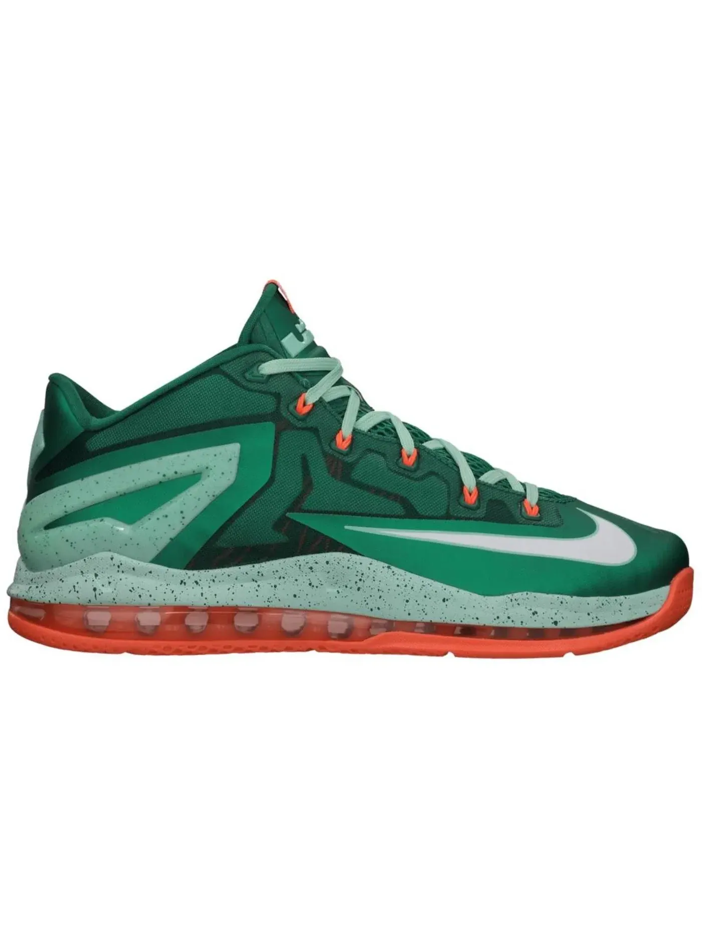 Мужские кроссовки для баскетбола Nike LeBron 11 Low — изображение 1 из 1, зеленый/белый