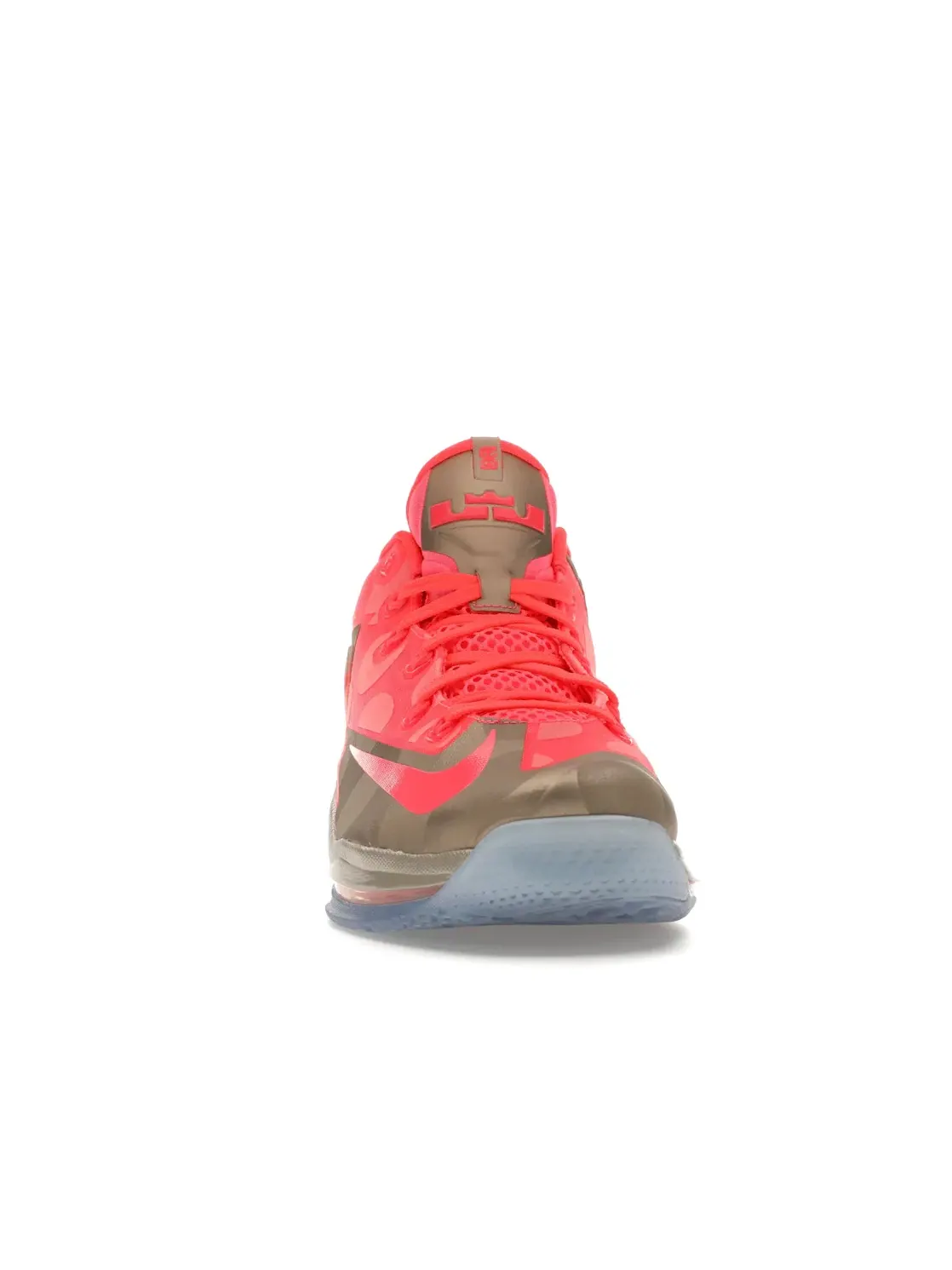 Мужские кроссовки для баскетбола Nike LeBron 11 Low, Metallic Zinc/Hyper Punch-Ice — изображение 2 из 4