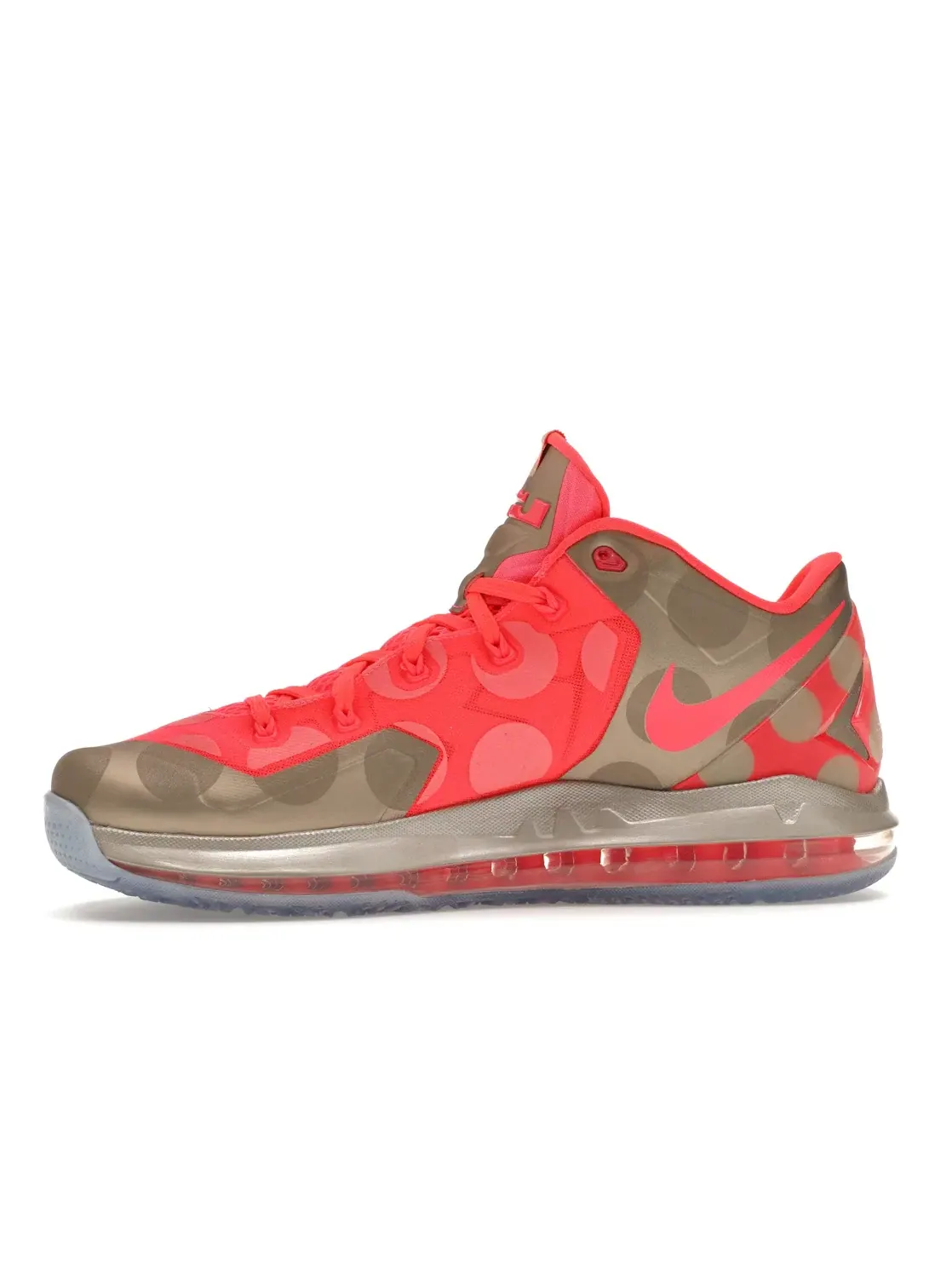 Мужские кроссовки для баскетбола Nike LeBron 11 Low, Metallic Zinc/Hyper Punch-Ice — изображение 3 из 4